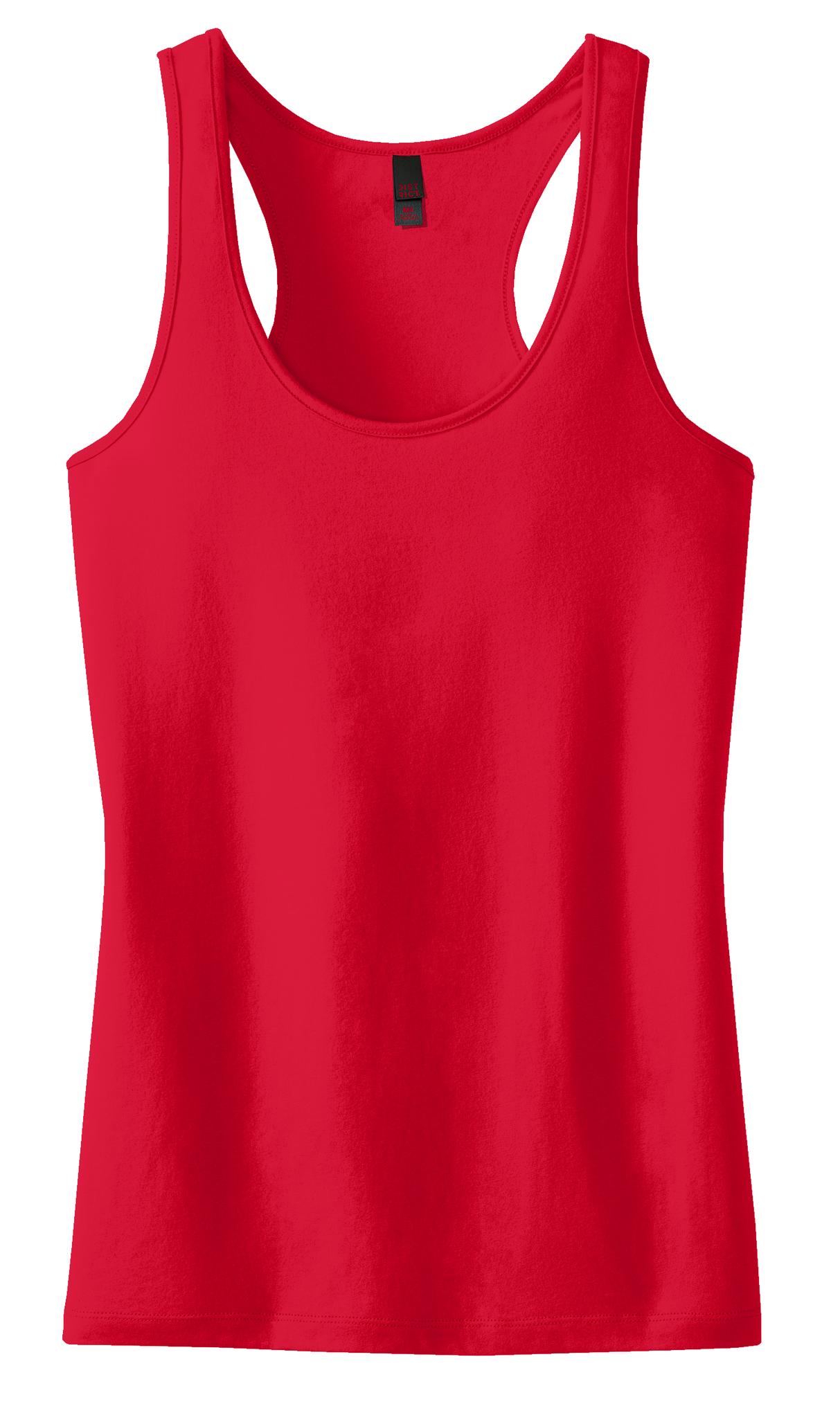 District - Juniors 60/40 Racerback Tank. DT237 Womens Apparel Shirts & Tops
