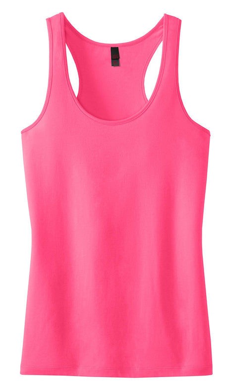District - Juniors 60/40 Racerback Tank. DT237 Womens Apparel Shirts & Tops