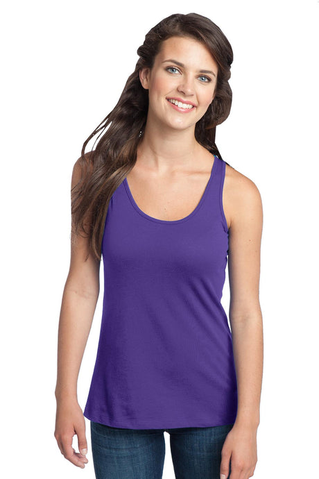 District - Juniors 60/40 Racerback Tank. DT237 Womens Apparel Shirts & Tops