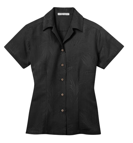 Port Authority Ladies Patterned Easy Care Camp Shirt. L536 Womens Apparel Shirts & Tops
