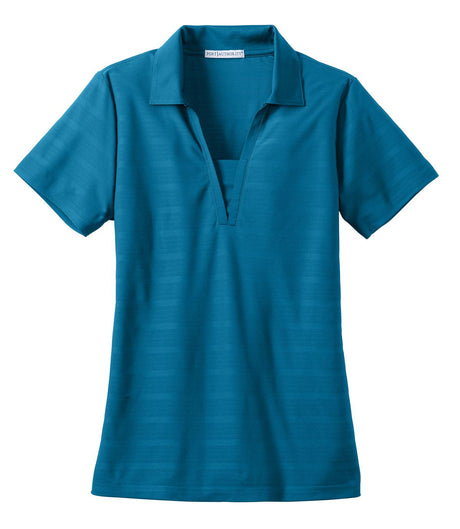 Port Authority Ladies Horizontal Texture Polo. L514 Womens Apparel Shirts & Tops