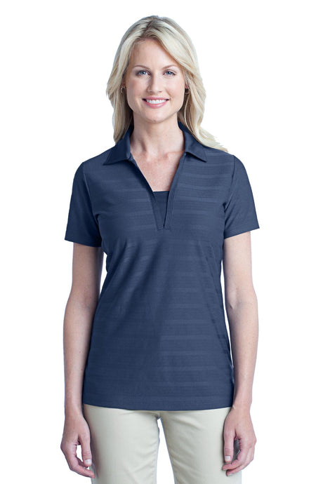 Port Authority Ladies Horizontal Texture Polo. L514 Womens Apparel Shirts & Tops