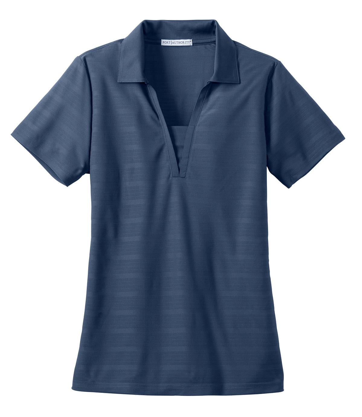 Port Authority Ladies Horizontal Texture Polo. L514 Womens Apparel Shirts & Tops