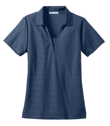 Port Authority Ladies Horizontal Texture Polo. L514 Womens Apparel Shirts & Tops
