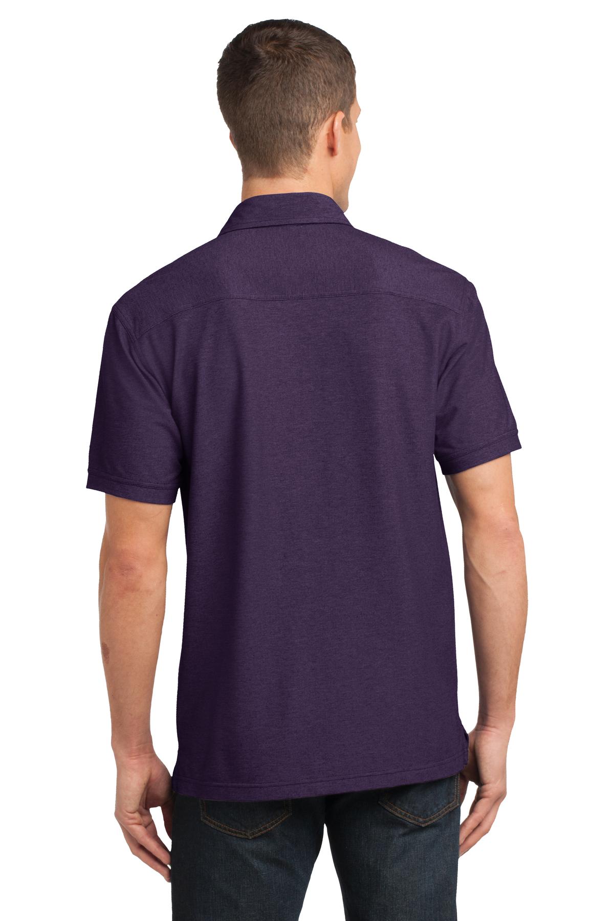 Port Authority Oxford Pique Double Pocket Polo. K557 Mens Apparel Shirts & Tops