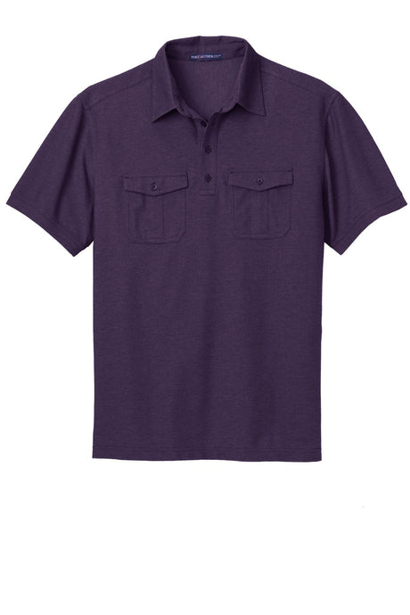 Port Authority Oxford Pique Double Pocket Polo. K557 Mens Apparel Shirts & Tops
