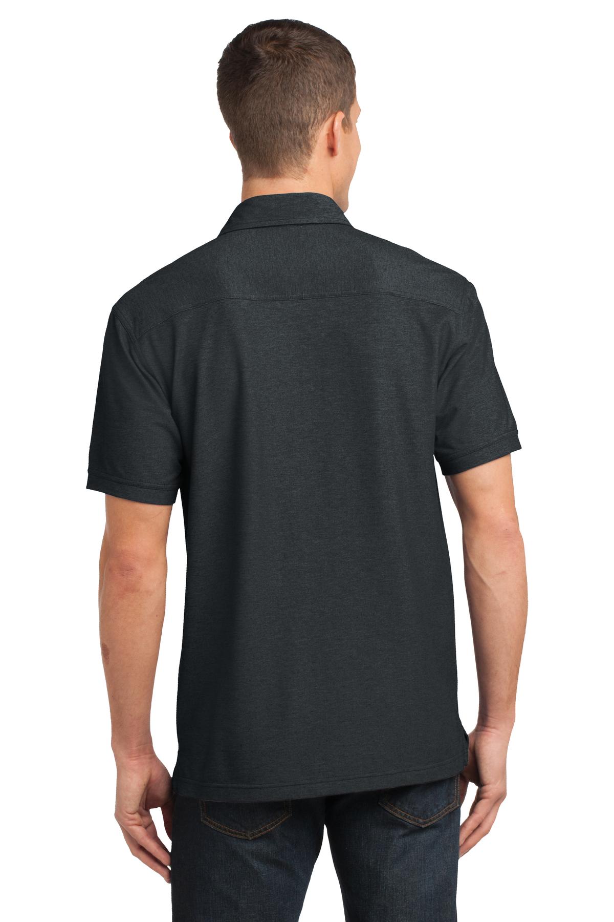 Port Authority Oxford Pique Double Pocket Polo. K557 Mens Apparel Shirts & Tops
