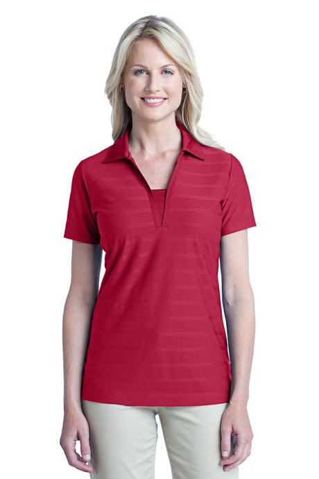 Port Authority Ladies Horizontal Texture Polo. L514 Womens Apparel Shirts & Tops