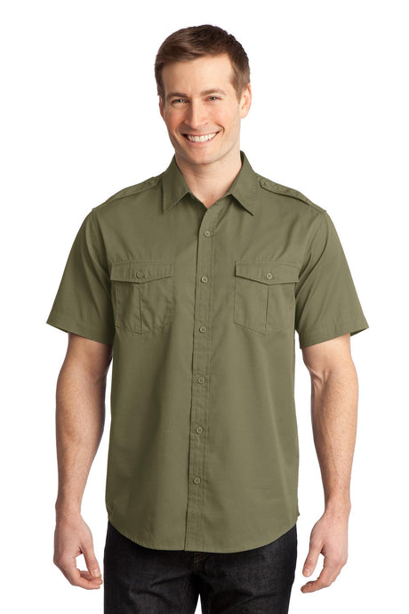 Port Authority Stain-Release Short Sleeve Twill Shirt. S648 Mens Apparel Shirts & Tops