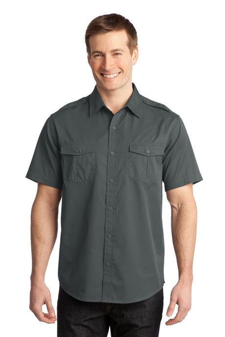 Port Authority Stain-Release Short Sleeve Twill Shirt. S648 Mens Apparel Shirts & Tops