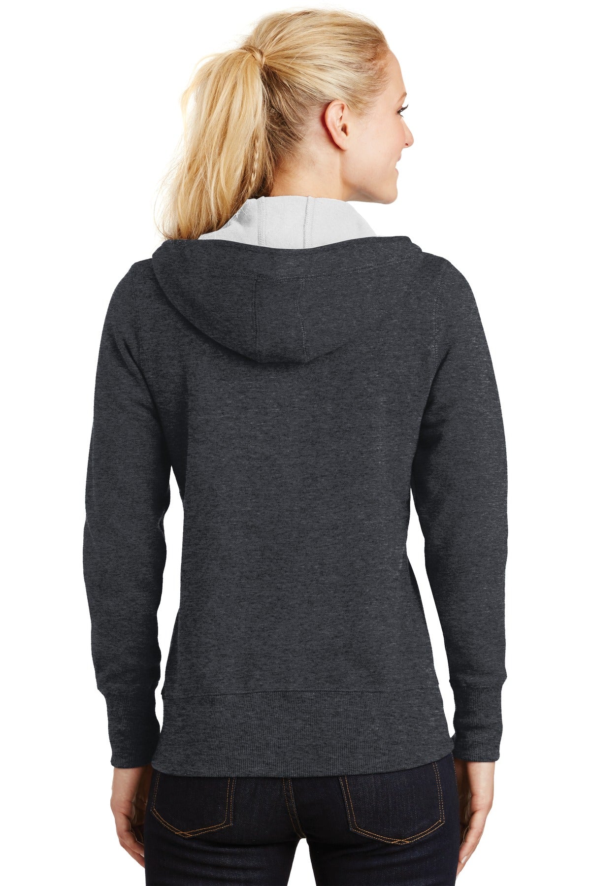 Sport-Tek Women's Full-Zip Hooded Fleece Jacket Womens Apparel Jackets & Vests