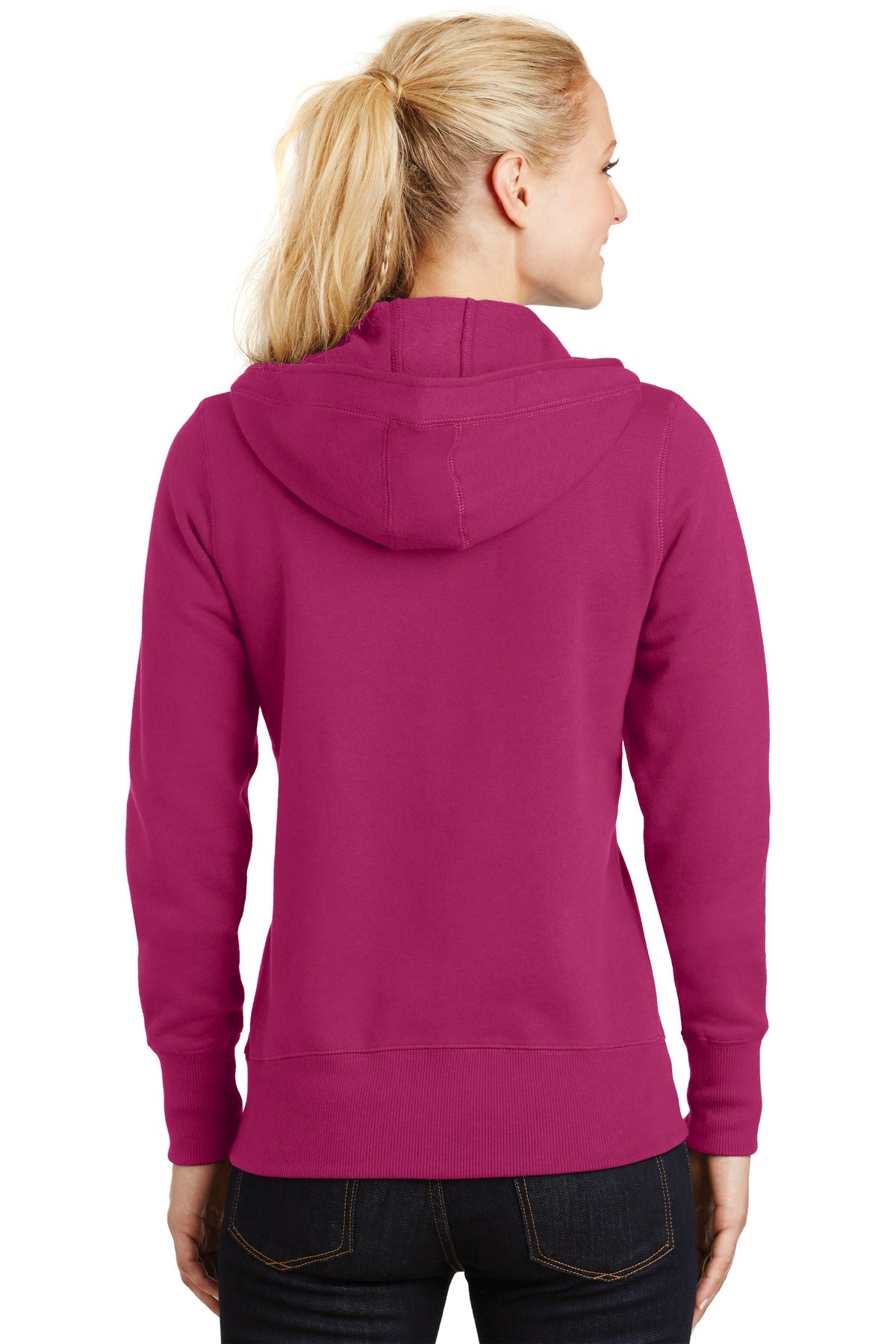 Sport-Tek Women's Full-Zip Hooded Fleece Jacket Womens Apparel Jackets & Vests