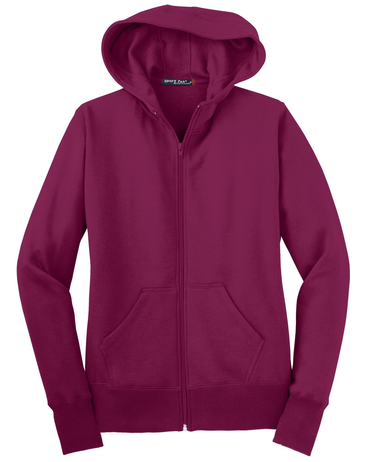 Sport-Tek Women's Full-Zip Hooded Fleece Jacket Womens Apparel Jackets & Vests