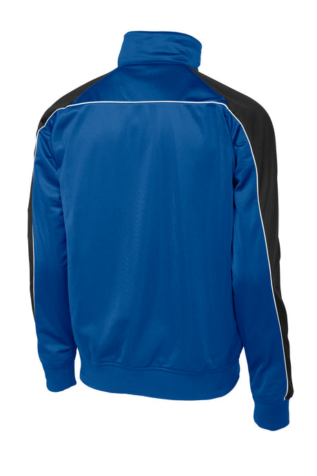 Sport-Tek Men's Piped Tricot Track Jacket Mens Apparel Jackets & Vests