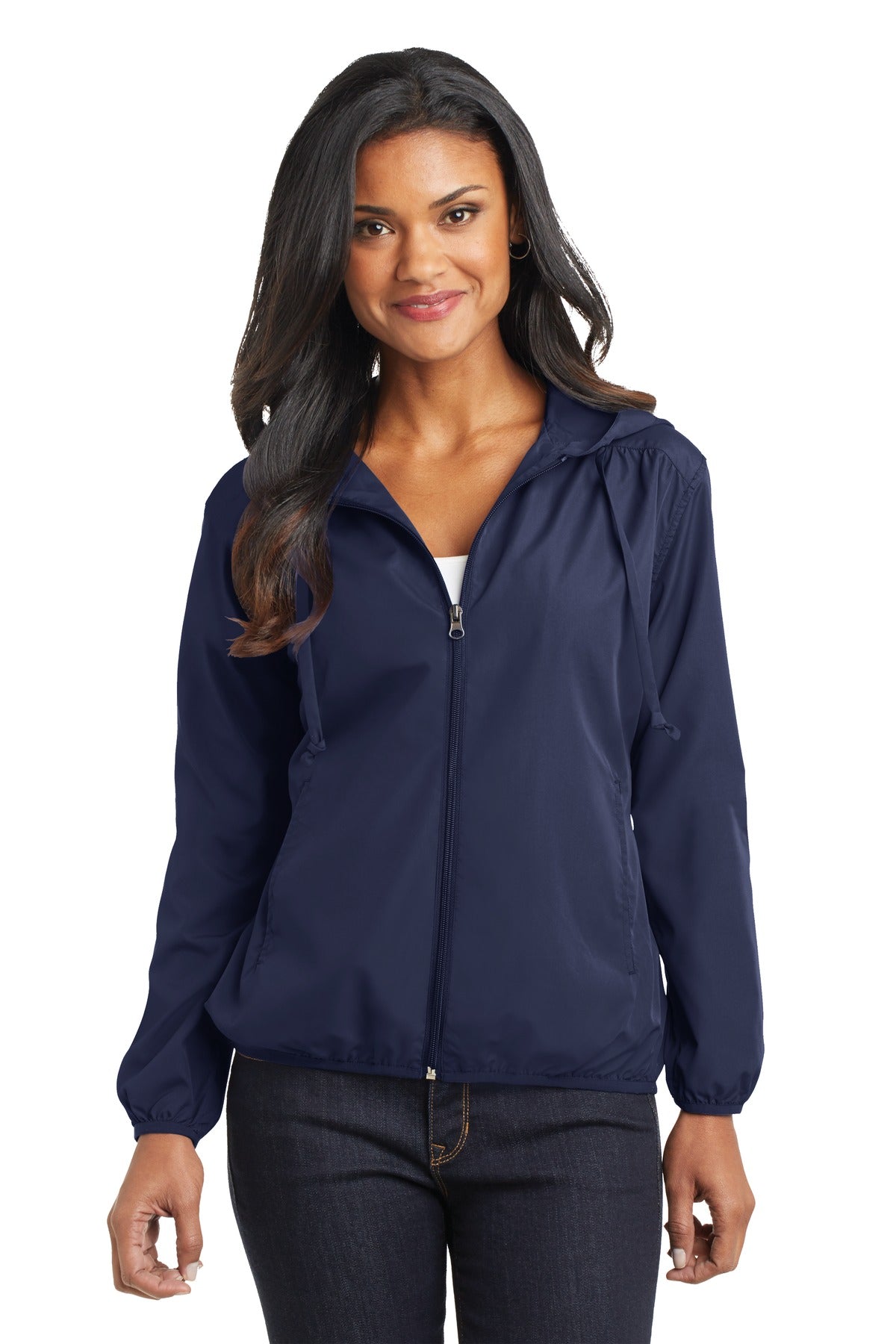 Port Authority Ladies Hooded Essential Jacket. L305 Womens Apparel Jackets & Vests