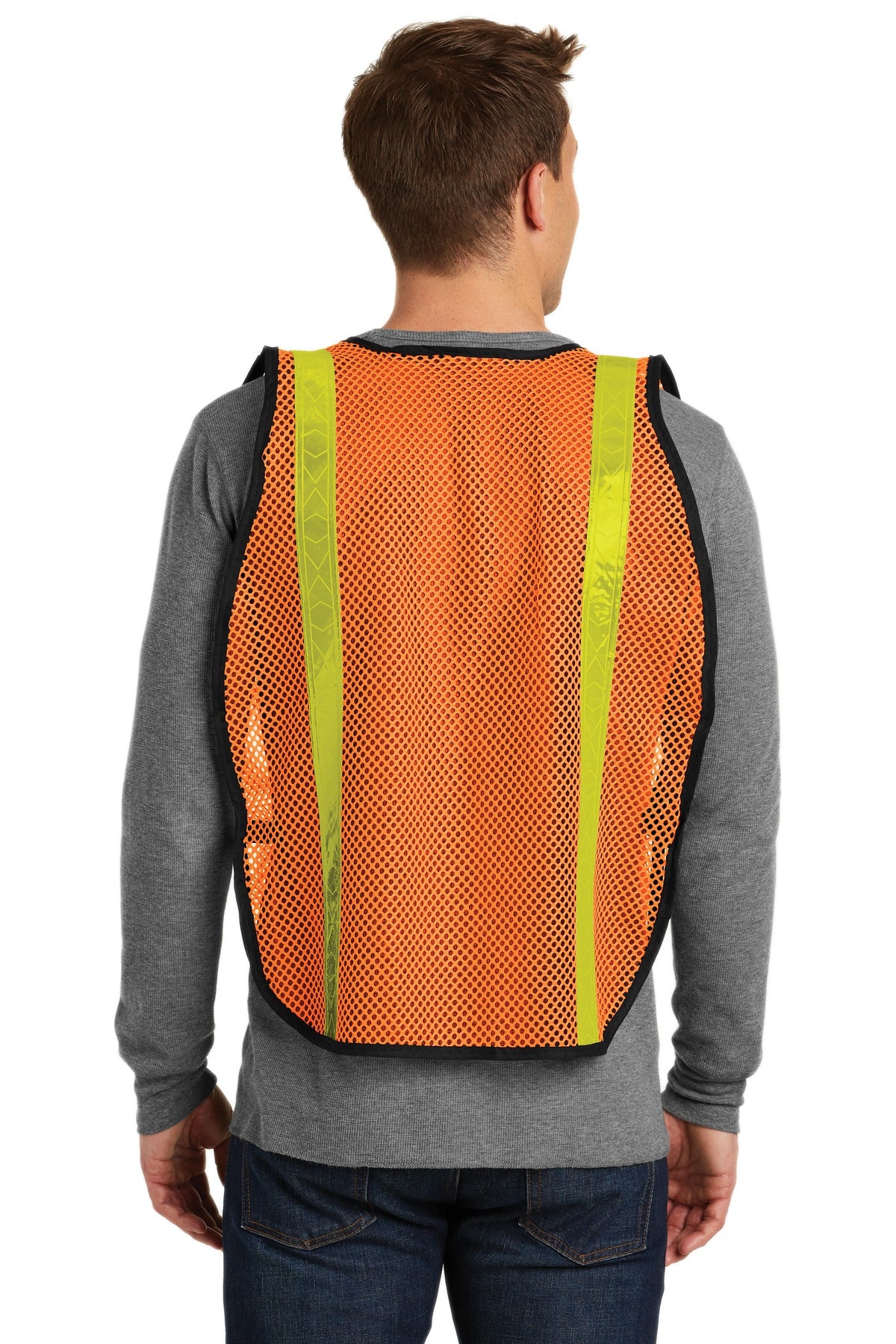 Port Authority Mesh Enhanced Visibility Vest. SV02 Mens Apparel Jackets & Vests