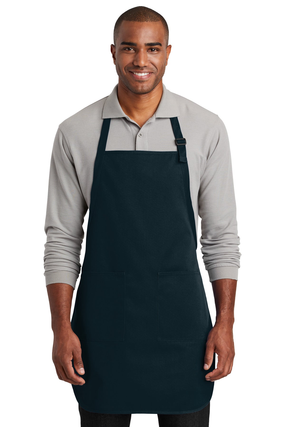 Port Authority Full-Length Two-Pocket Bib Apron. A600 Unisex Accessories Aprons