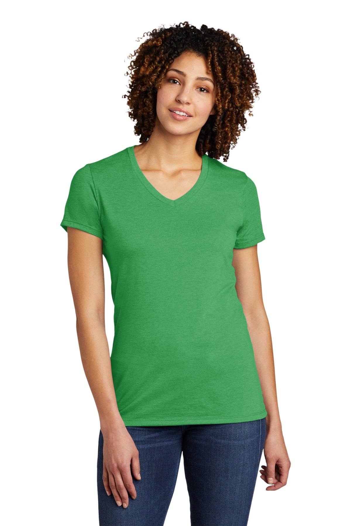 Allmade Women's Tri-Blend V-Neck Tee. AL2018 Womens Apparel Shirts & Tops
