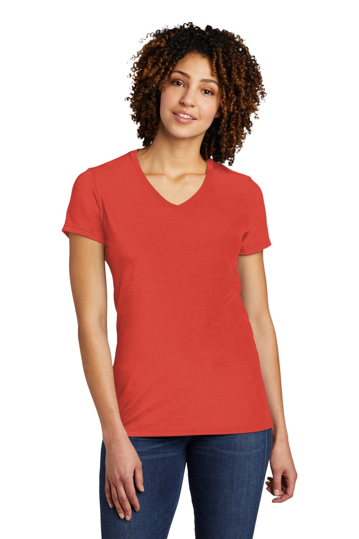 Allmade Women's Tri-Blend V-Neck Tee. AL2018 Womens Apparel Shirts & Tops