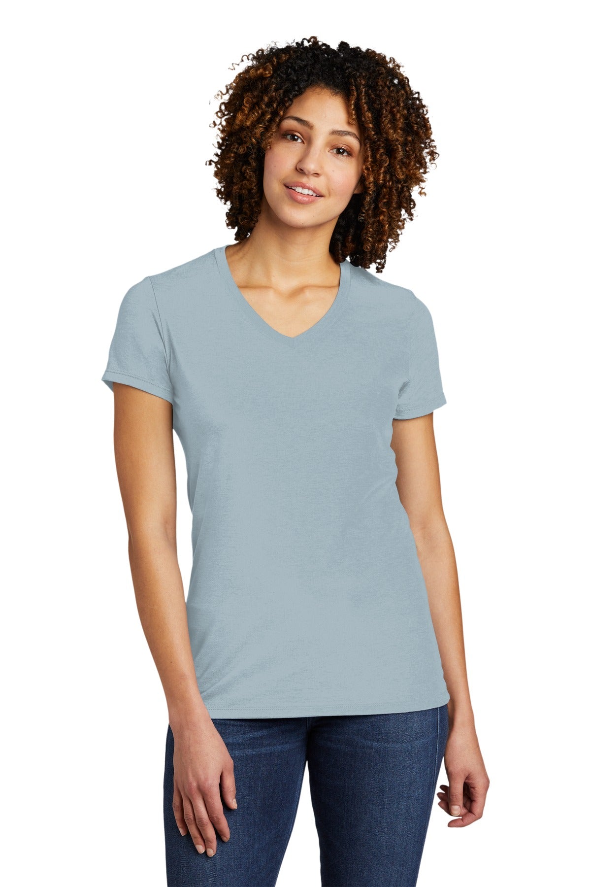 Allmade Women's Tri-Blend V-Neck Tee. AL2018 Womens Apparel Shirts & Tops