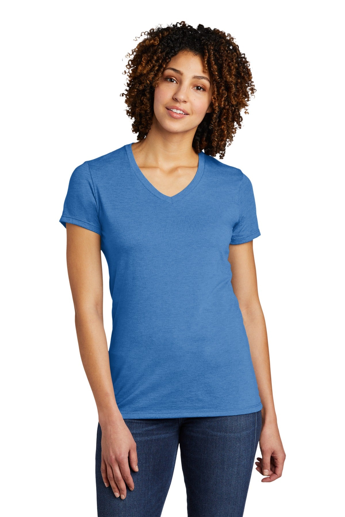 Allmade Women's Tri-Blend V-Neck Tee. AL2018 Womens Apparel Shirts & Tops