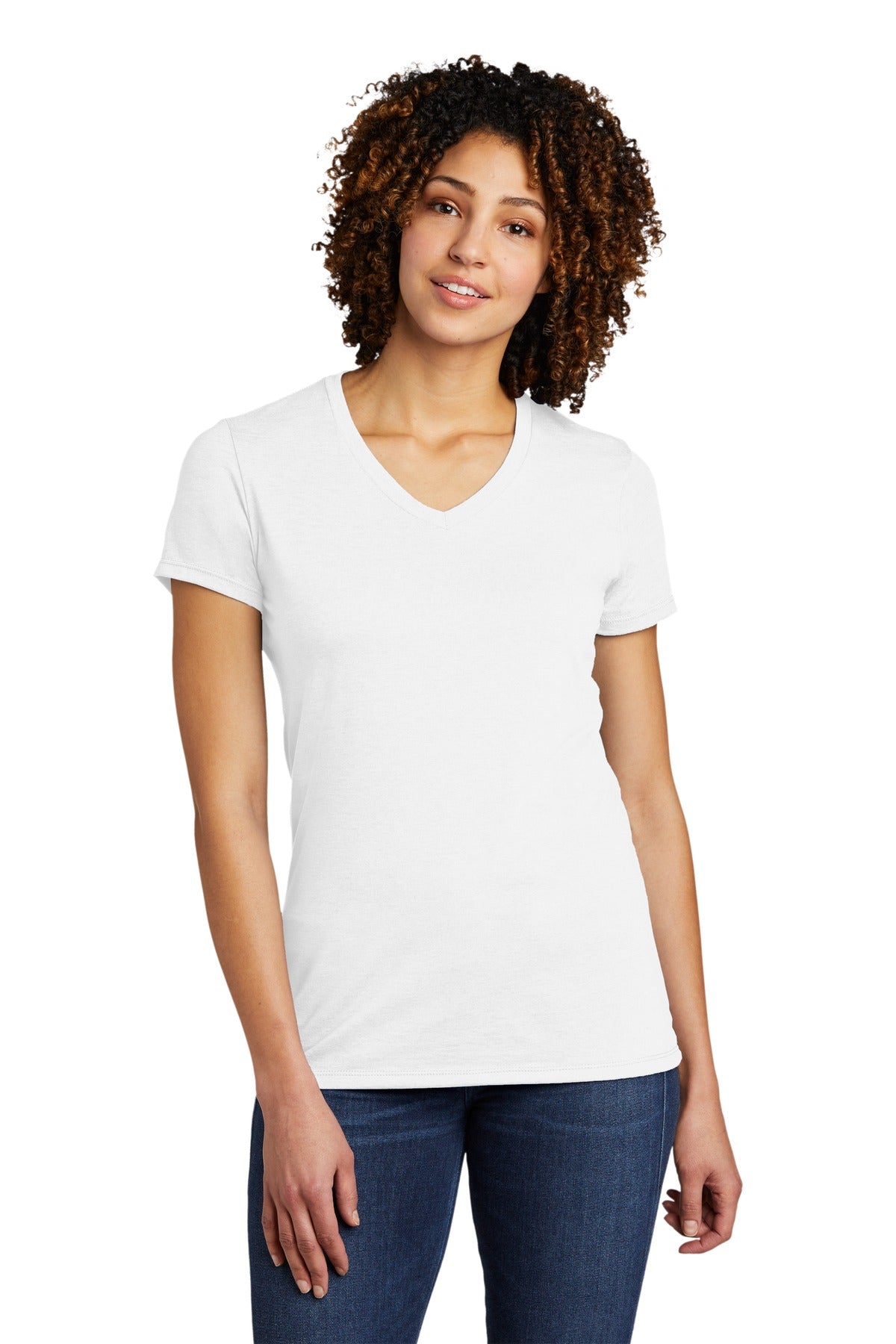 Allmade Women's Tri-Blend V-Neck Tee. AL2018 Womens Apparel Shirts & Tops