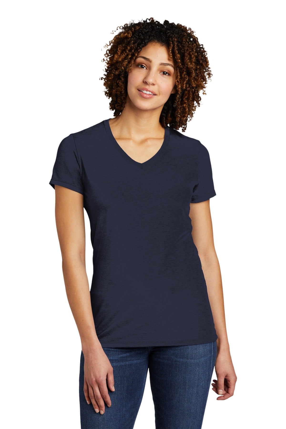 Allmade Women's Tri-Blend V-Neck Tee. AL2018 Womens Apparel Shirts & Tops