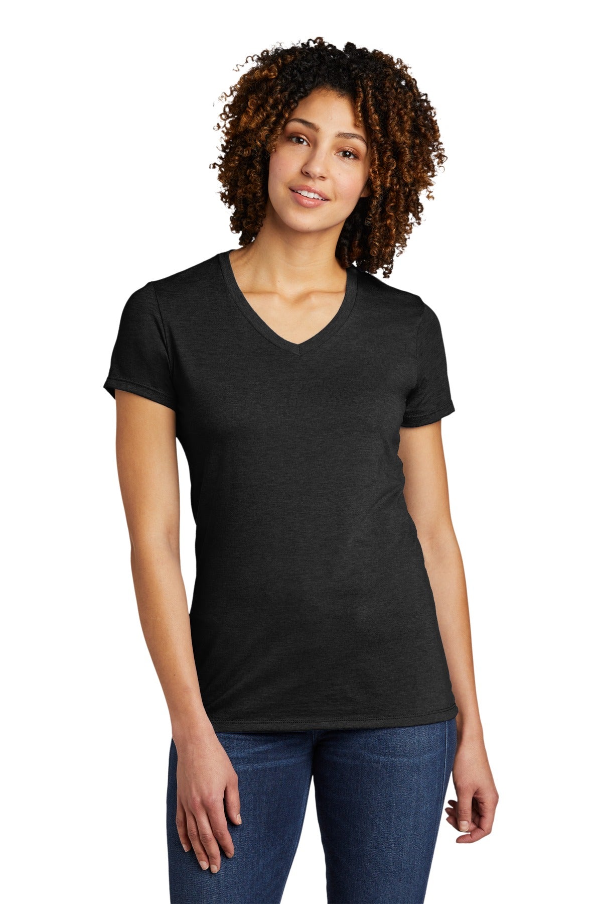 Allmade Women's Tri-Blend V-Neck Tee. AL2018 Womens Apparel Shirts & Tops