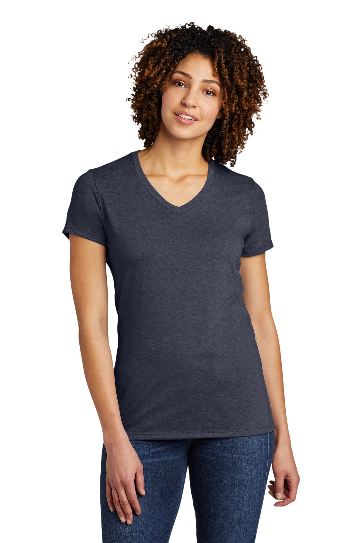 Allmade Women's Tri-Blend V-Neck Tee. AL2018 Womens Apparel Shirts & Tops
