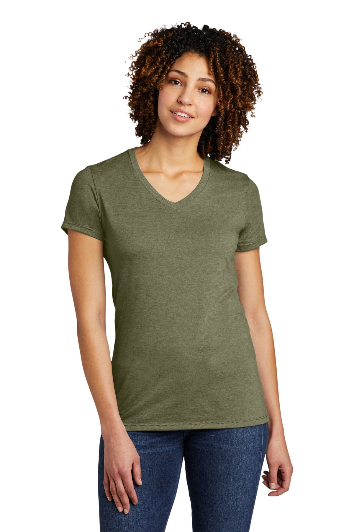 Allmade Women's Tri-Blend V-Neck Tee. AL2018 Womens Apparel Shirts & Tops