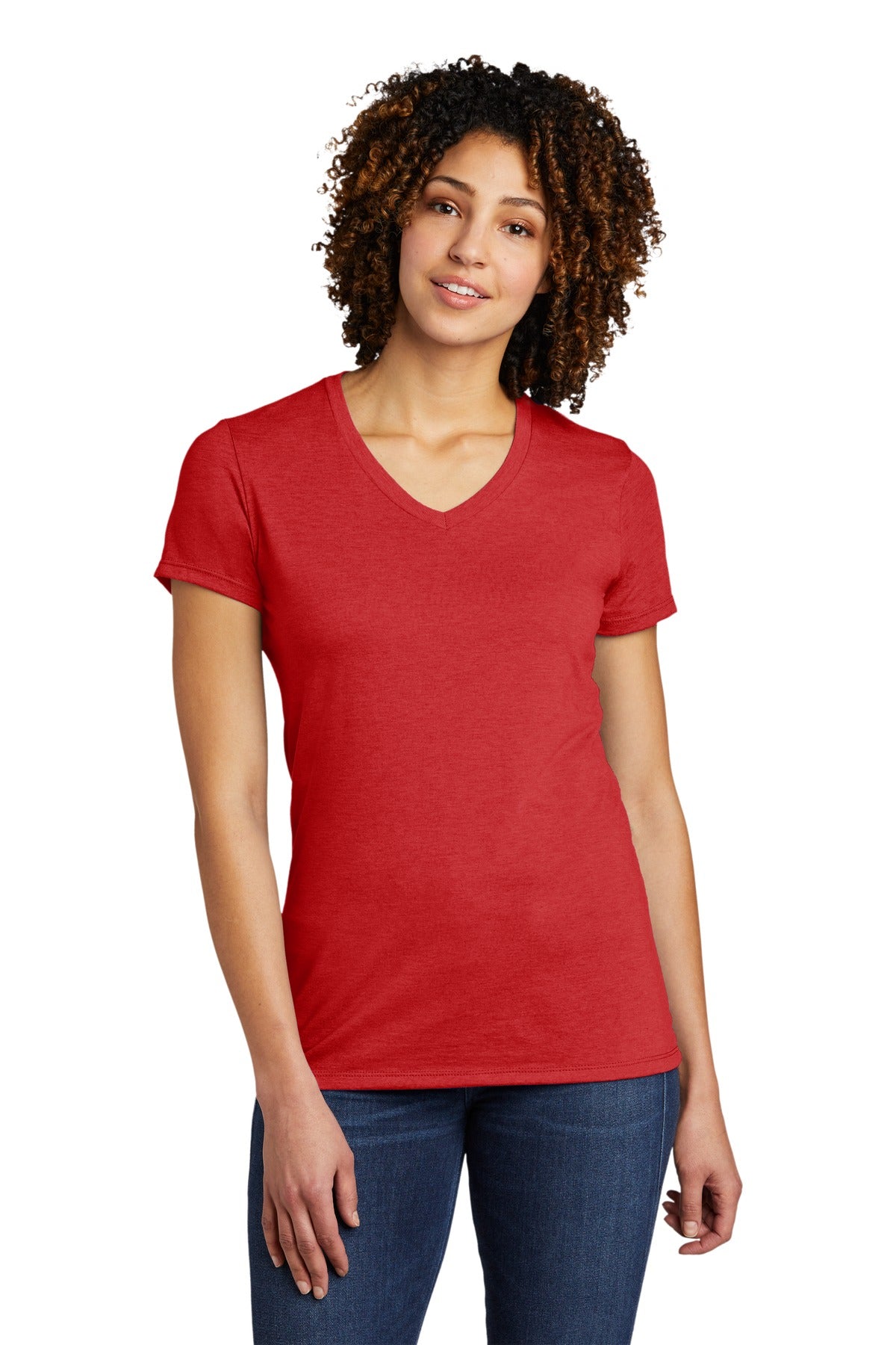 Allmade Women's Tri-Blend V-Neck Tee. AL2018 Womens Apparel Shirts & Tops
