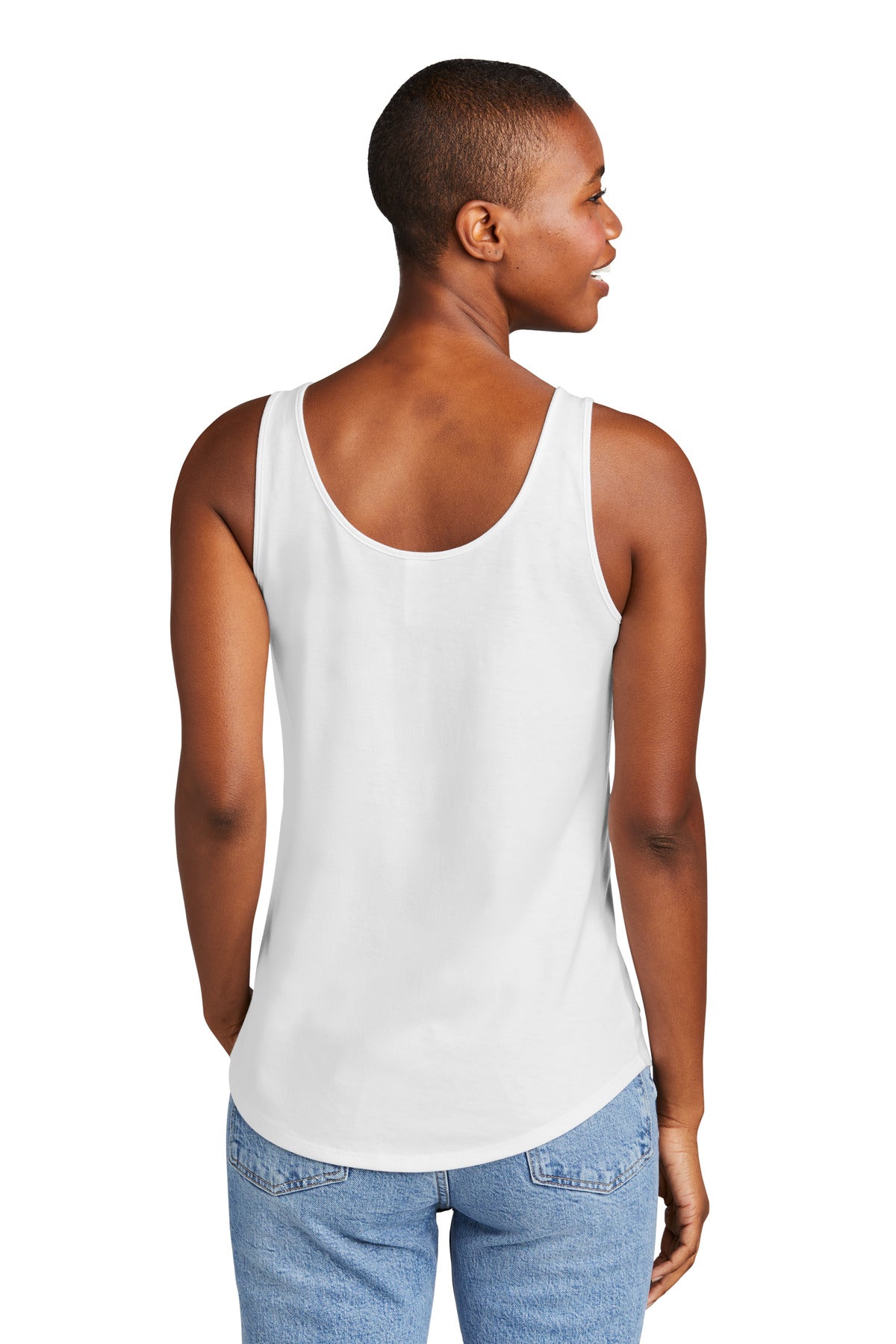 District Women's Perfect Tri Relaxed Tank DT151 Womens Apparel Shirts & Tops