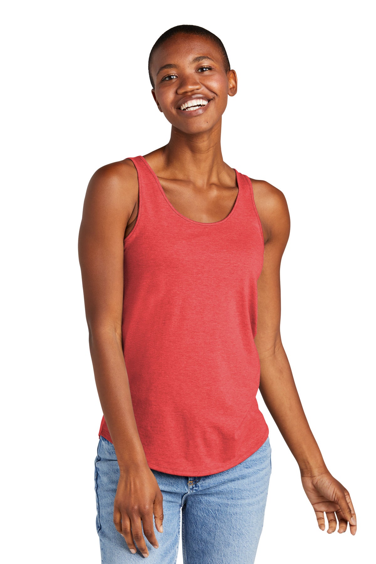 District Women's Perfect Tri Relaxed Tank DT151 Womens Apparel Shirts & Tops