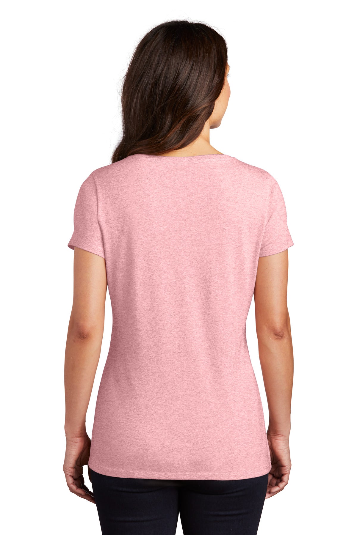 District Women's Perfect Tri V-Neck Tee. DM1350L Womens Apparel Shirts & Tops