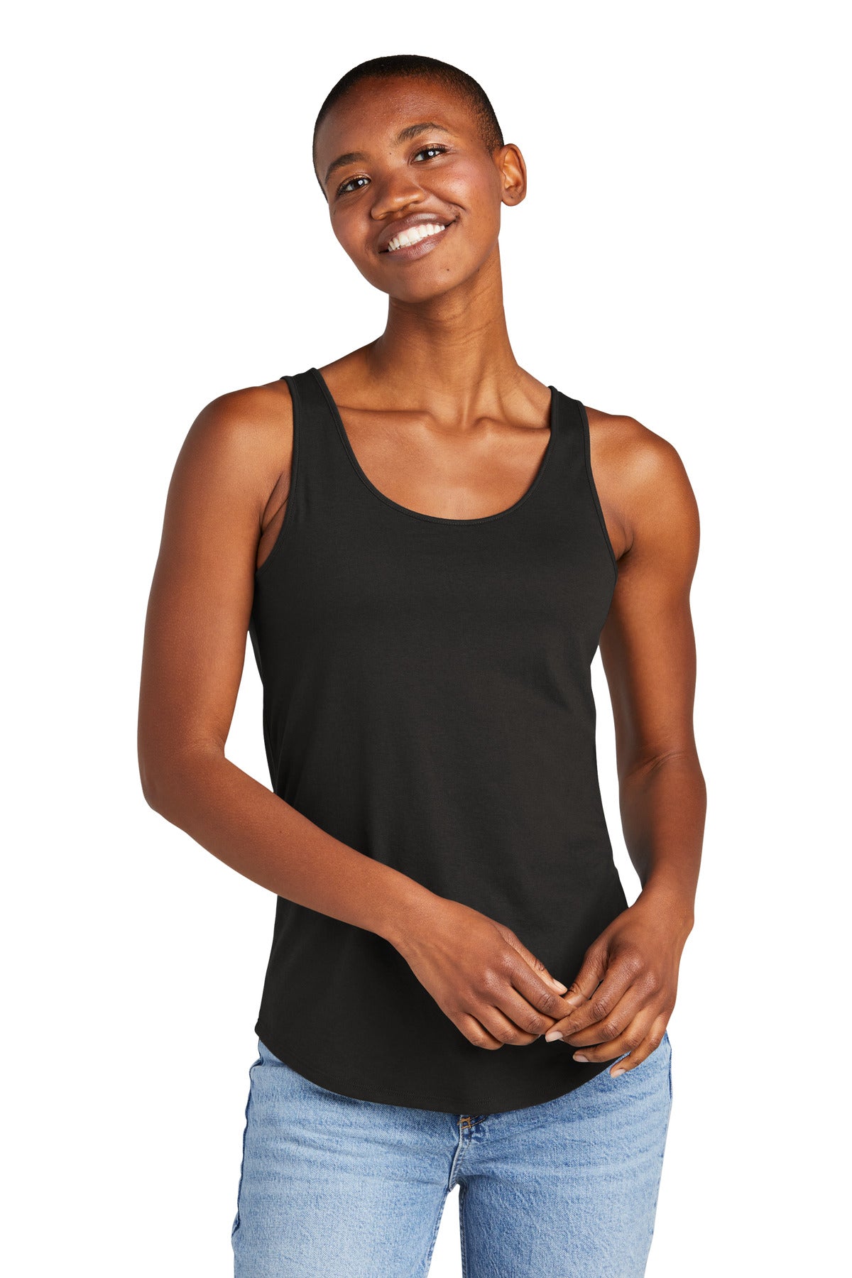 District Women's Perfect Tri Relaxed Tank DT151 Womens Apparel Shirts & Tops