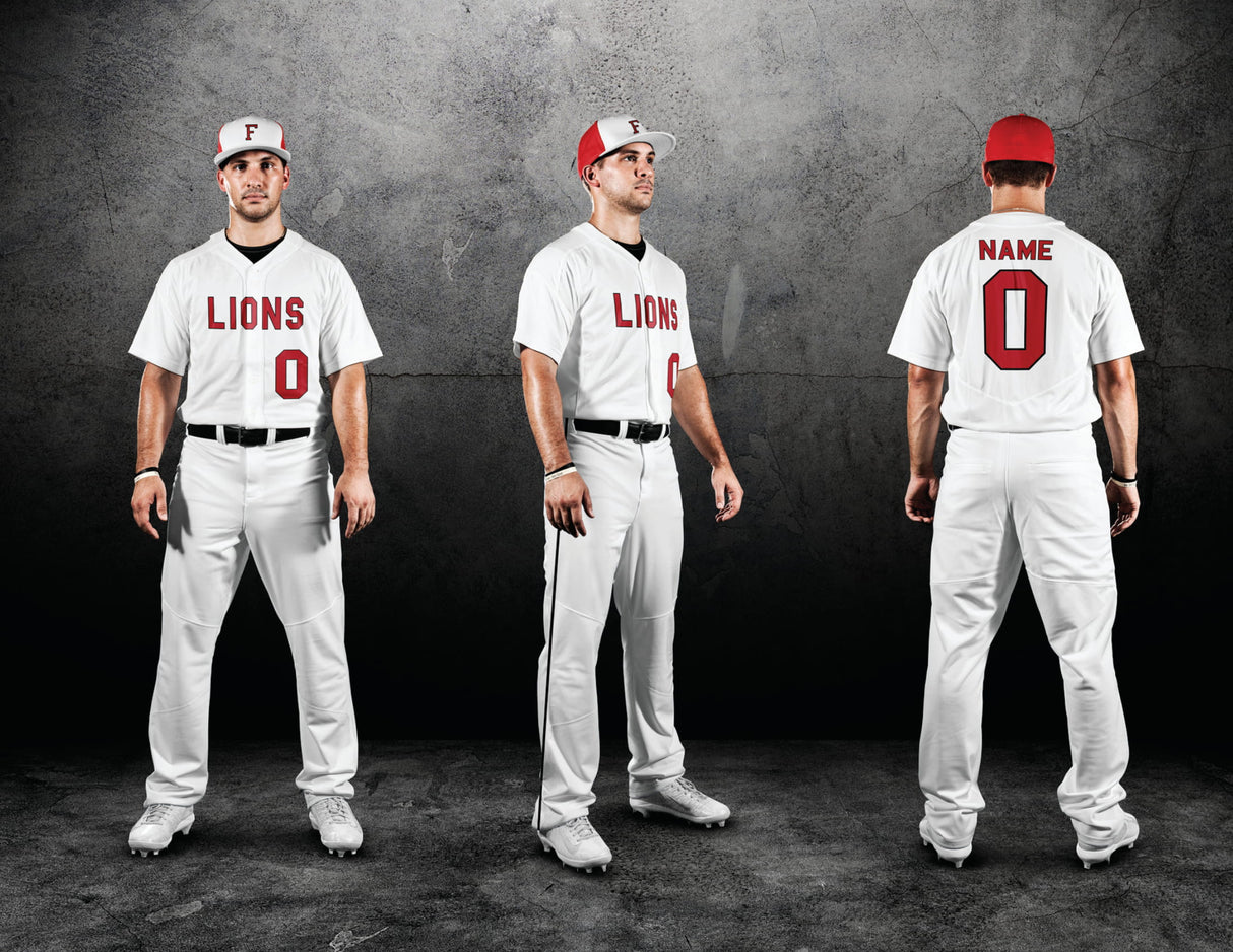 Custom Elite Tackle Twill Full Button Baseball Jersey Team Baseball Jerseys