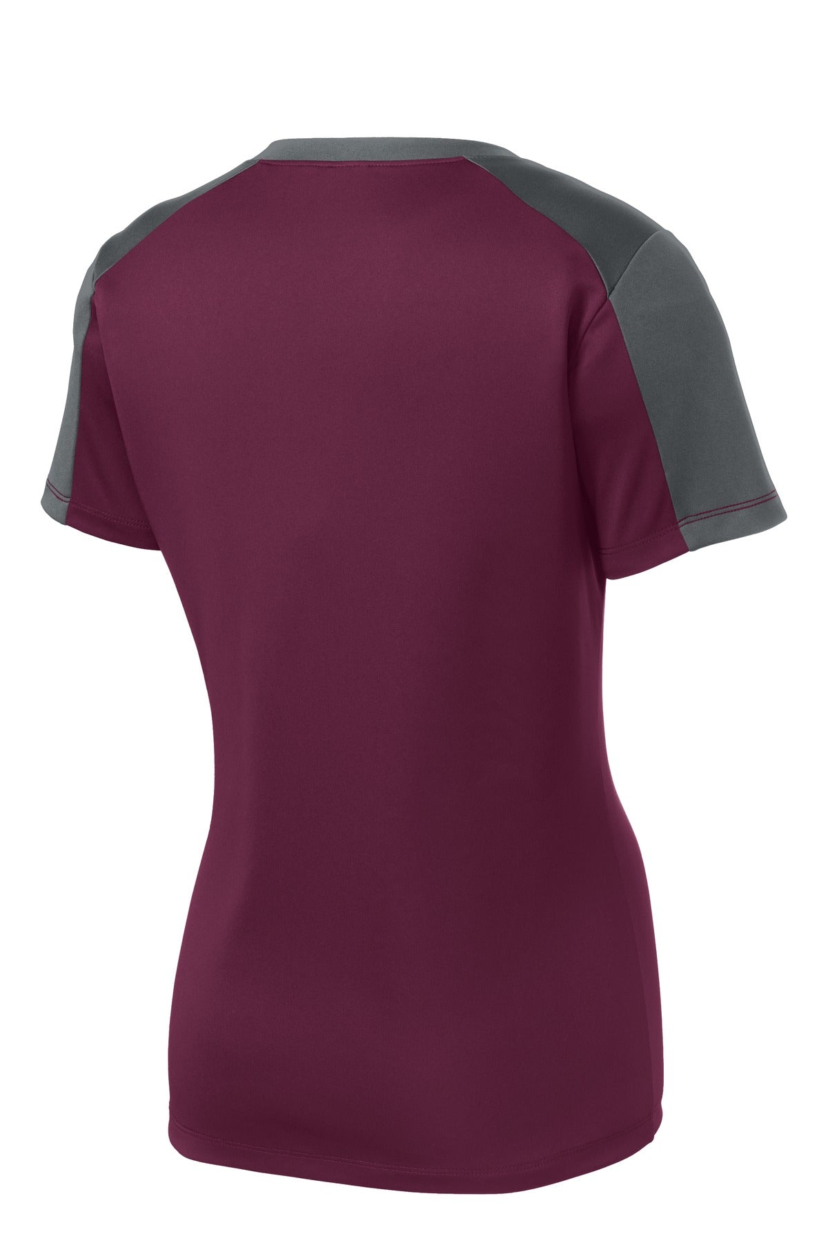 Sport-Tek Women's PosiCharge Competitor Sleeve-Blocked V-Neck Tee LST354