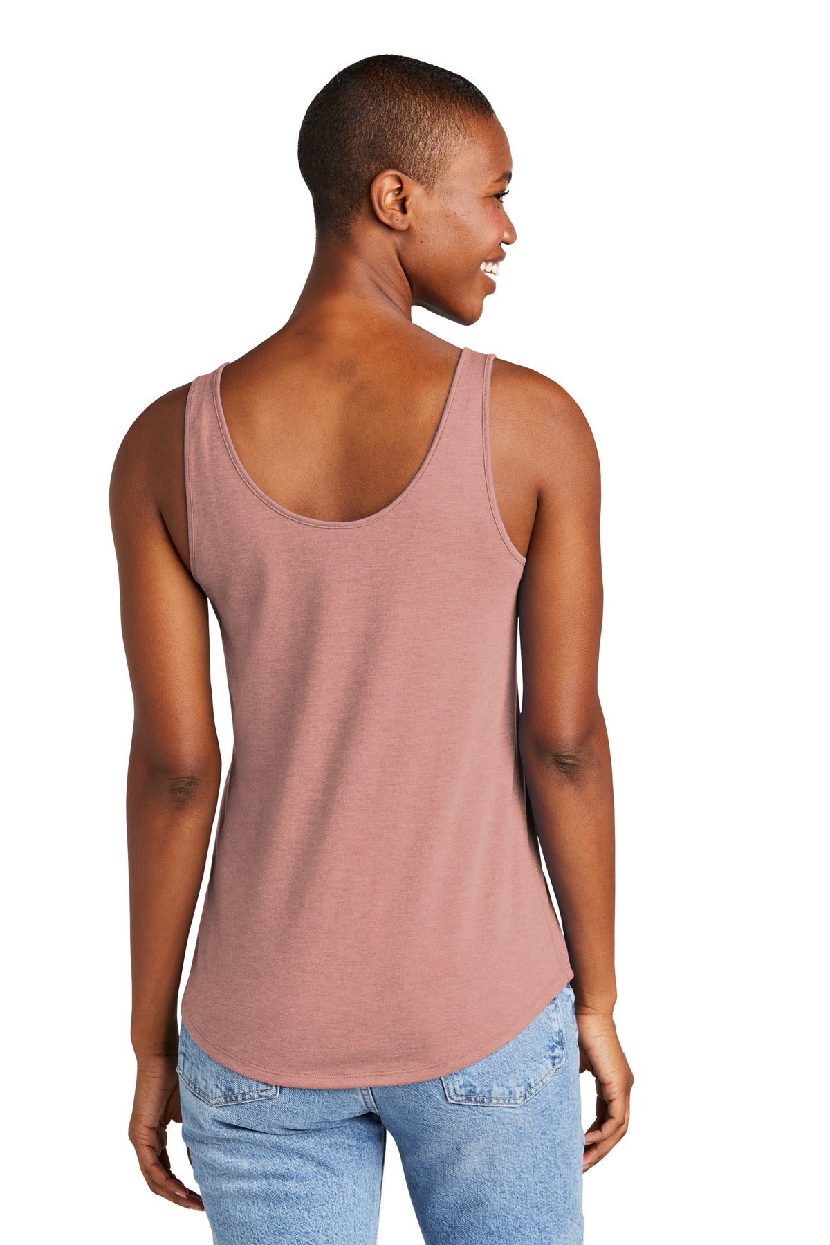 District Women's Perfect Tri Relaxed Tank DT151 Womens Apparel Shirts & Tops