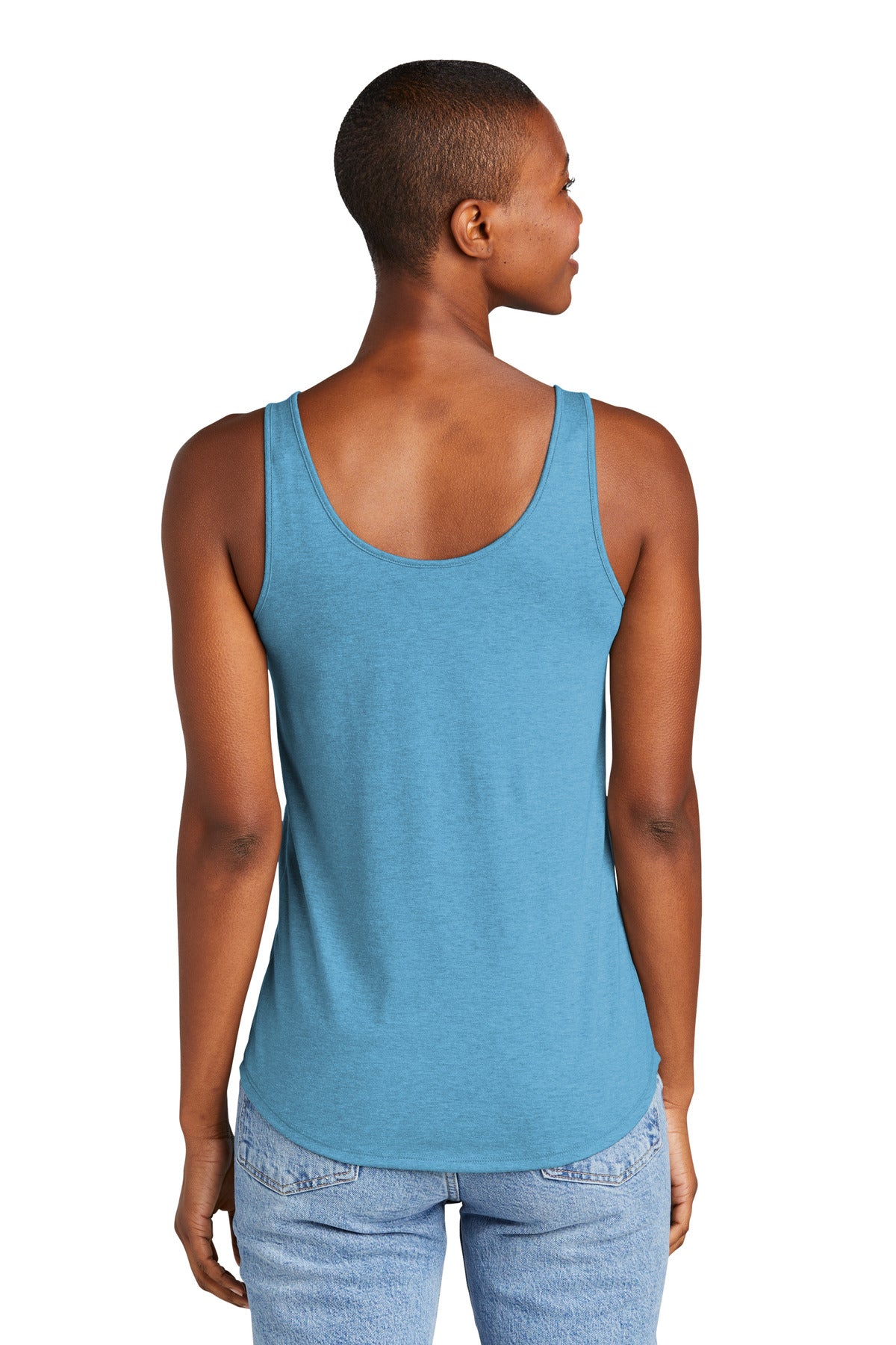 District Women's Perfect Tri Relaxed Tank DT151 Womens Apparel Shirts & Tops