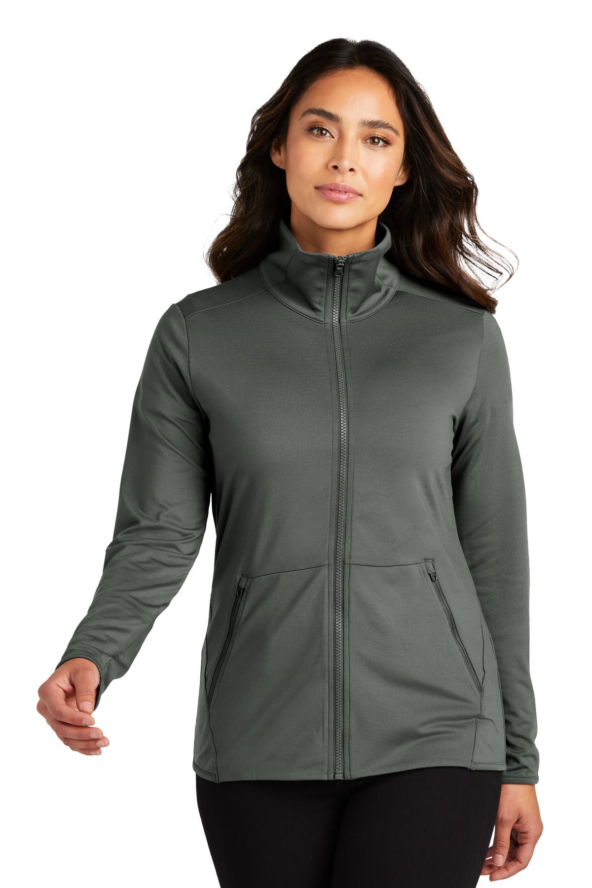 Port Authority Women's Accord Stretch Fleece Full-Zip Jacket Womens Apparel Jackets & Vests