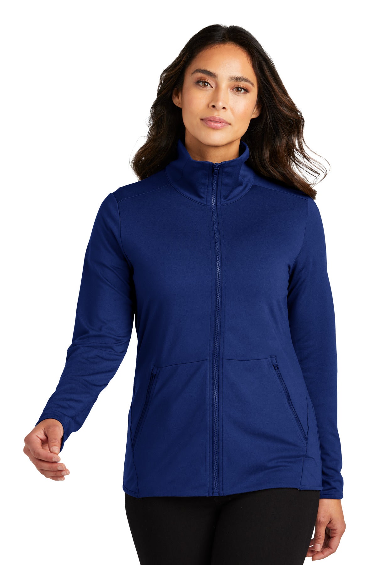 Port Authority Women's Accord Stretch Fleece Full-Zip Jacket Womens Apparel Jackets & Vests