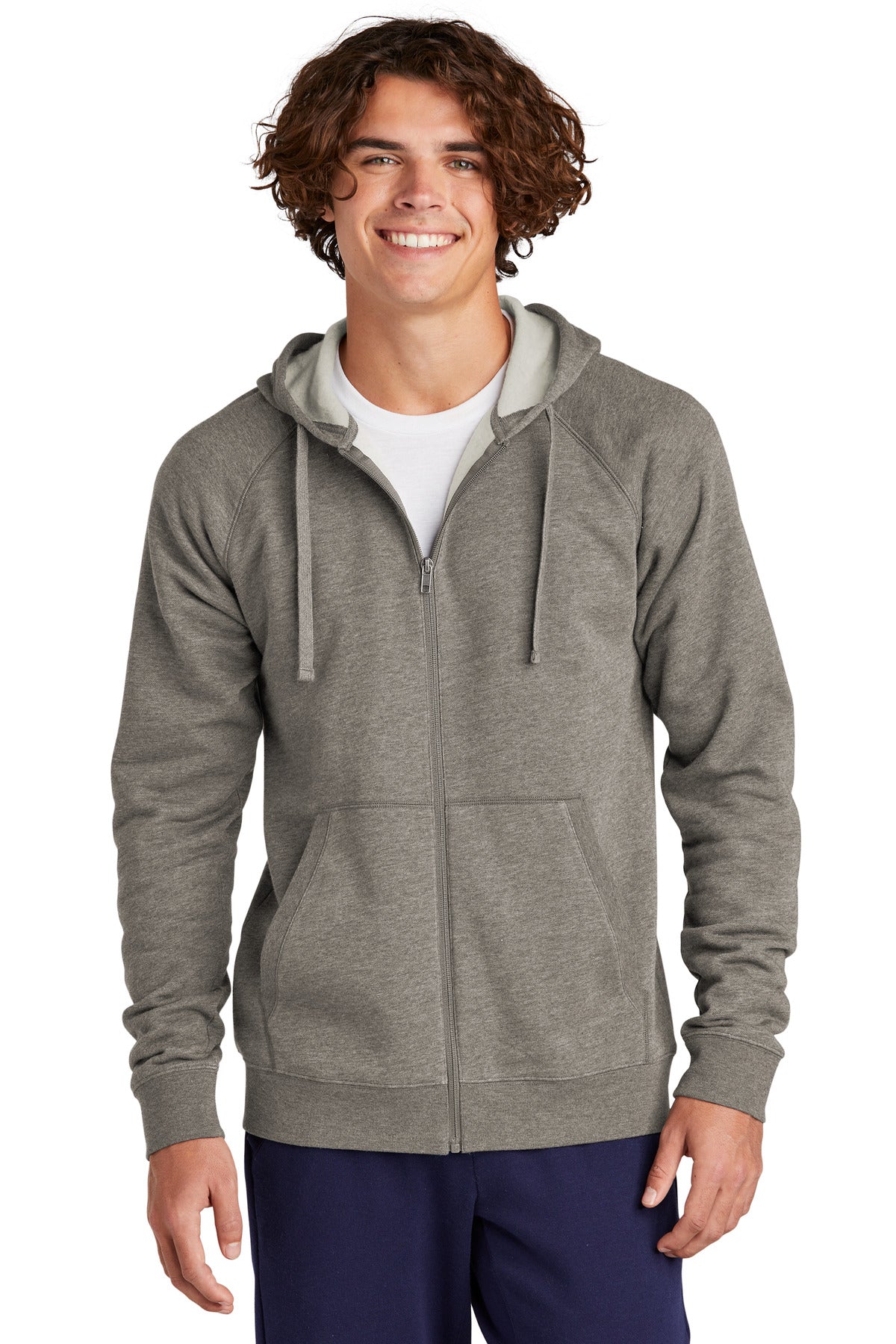 Sport-Tek Men's Drive Fleece Hooded Full-Zip Jacket Mens Apparel Sweatshirts & Fleece