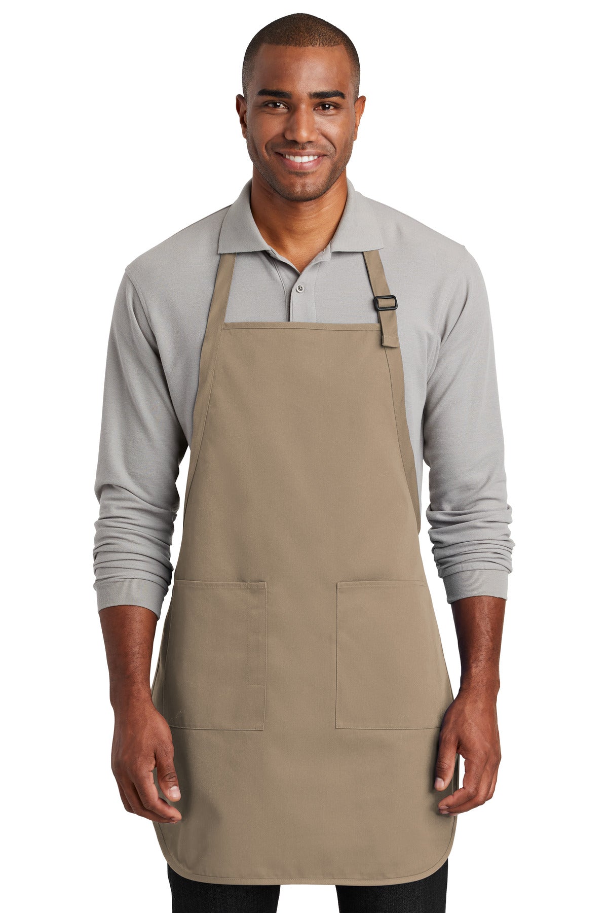 Port Authority Full-Length Two-Pocket Bib Apron. A600 Unisex Accessories Aprons
