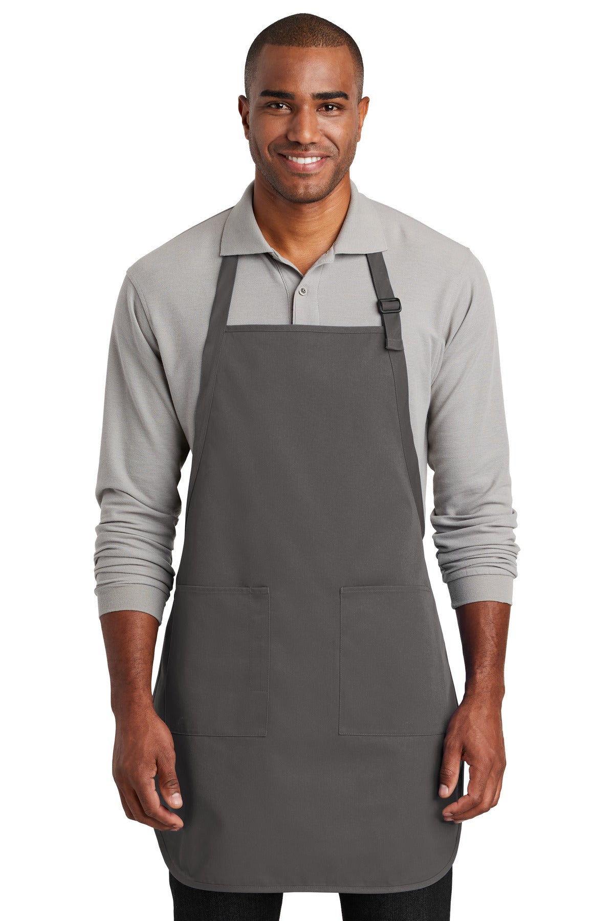 Port Authority Full-Length Two-Pocket Bib Apron. A600 Unisex Accessories Aprons