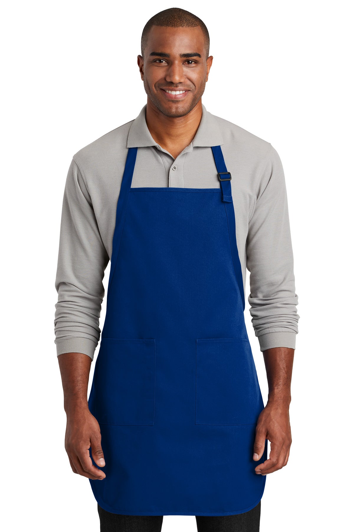 Port Authority Full-Length Two-Pocket Bib Apron. A600 Unisex Accessories Aprons