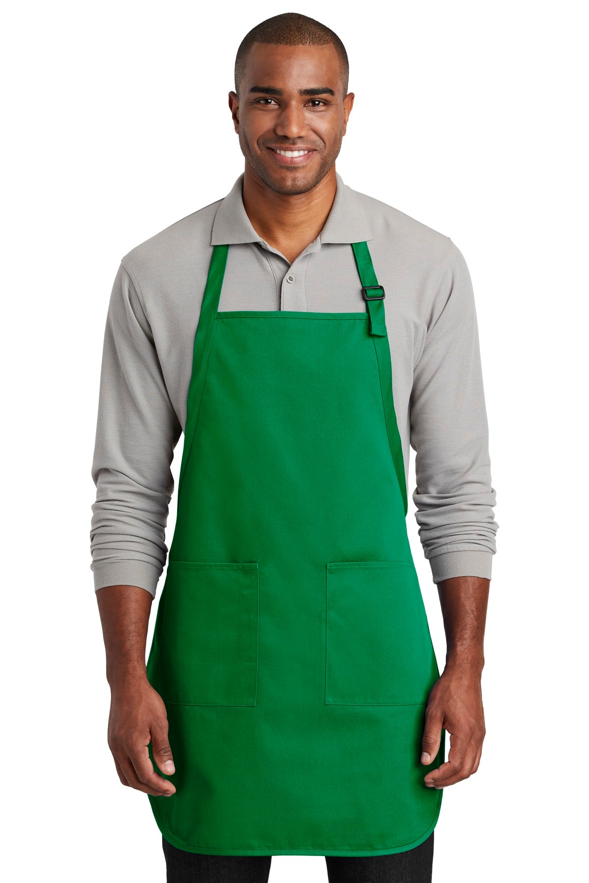 Port Authority Full-Length Two-Pocket Bib Apron. A600 Unisex Accessories Aprons