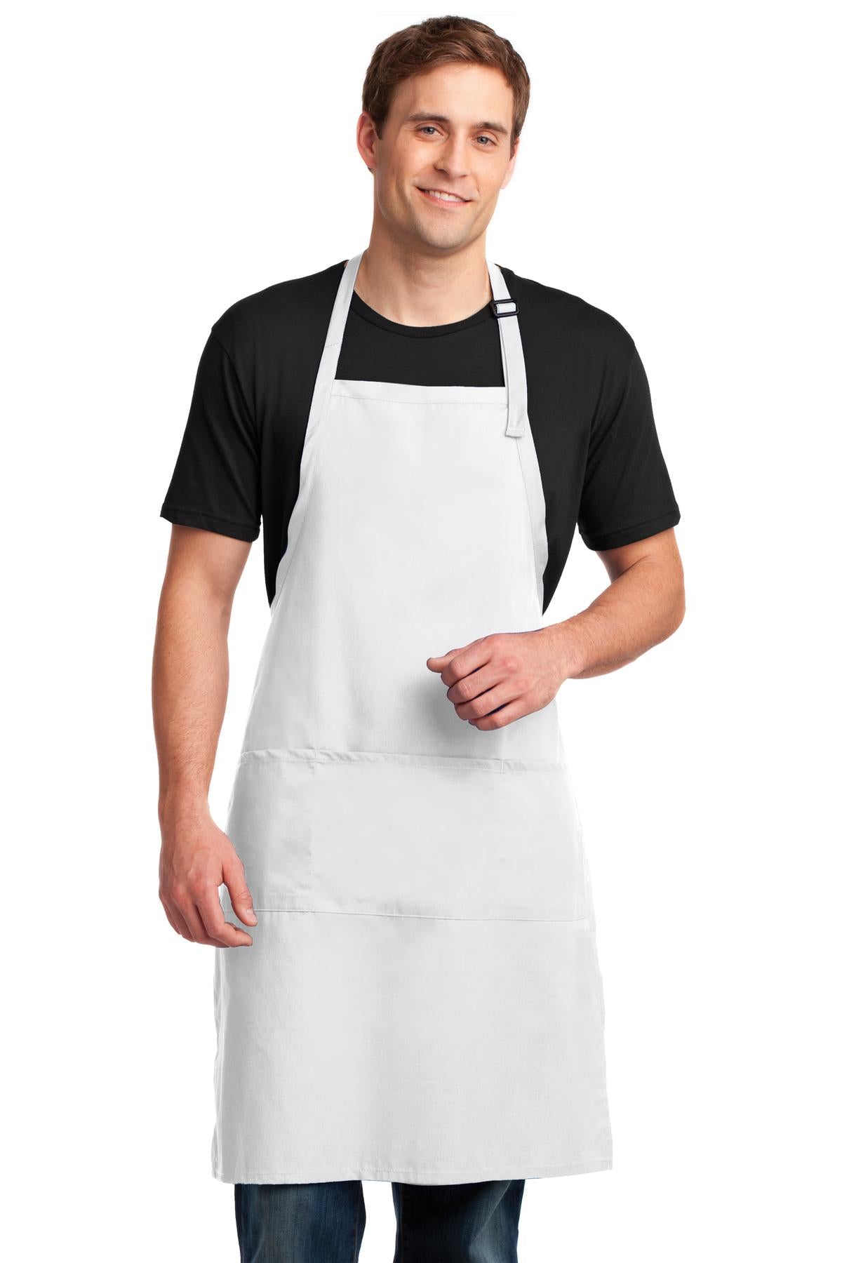 Port Authority Easy Care Extra Long Bib Apron with Stain Release Unisex Accessories Aprons