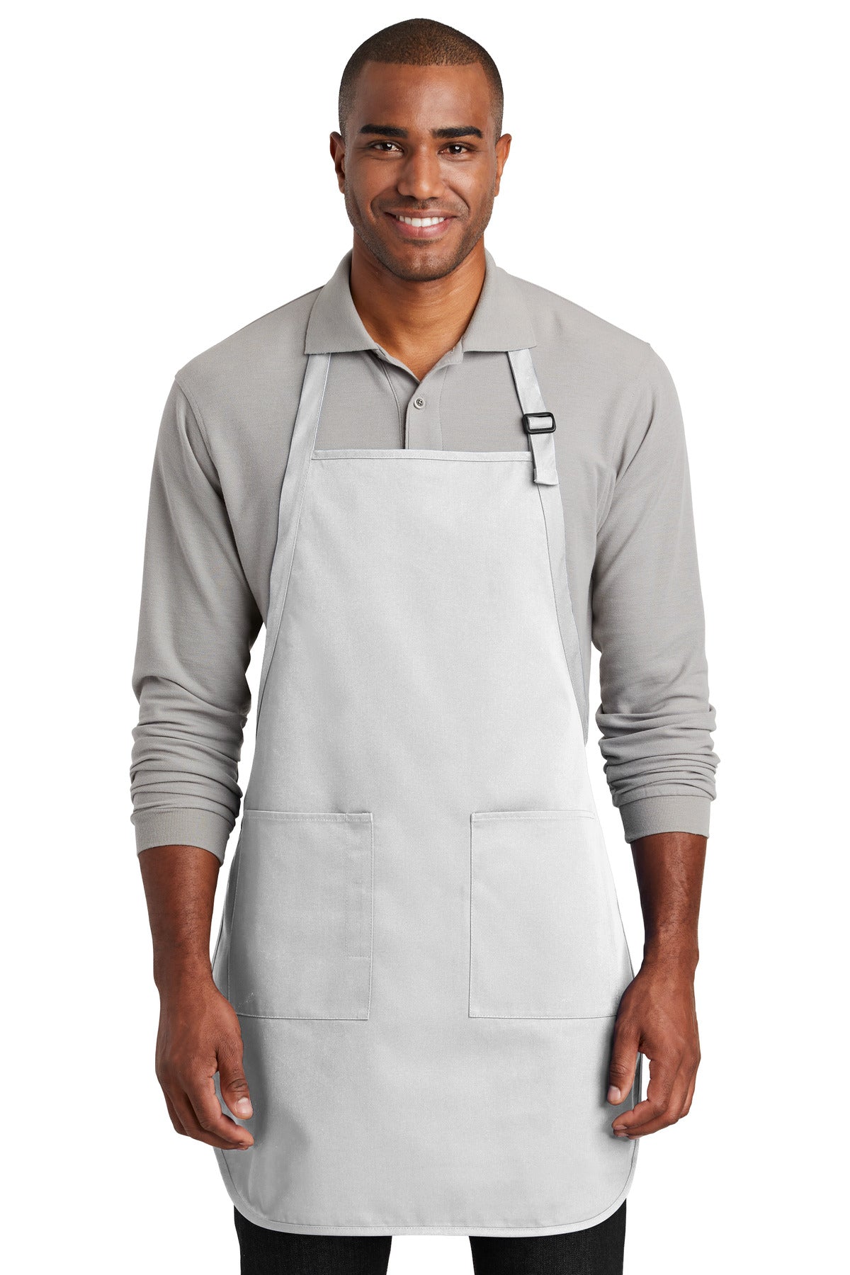 Port Authority Full-Length Two-Pocket Bib Apron. A600 Unisex Accessories Aprons