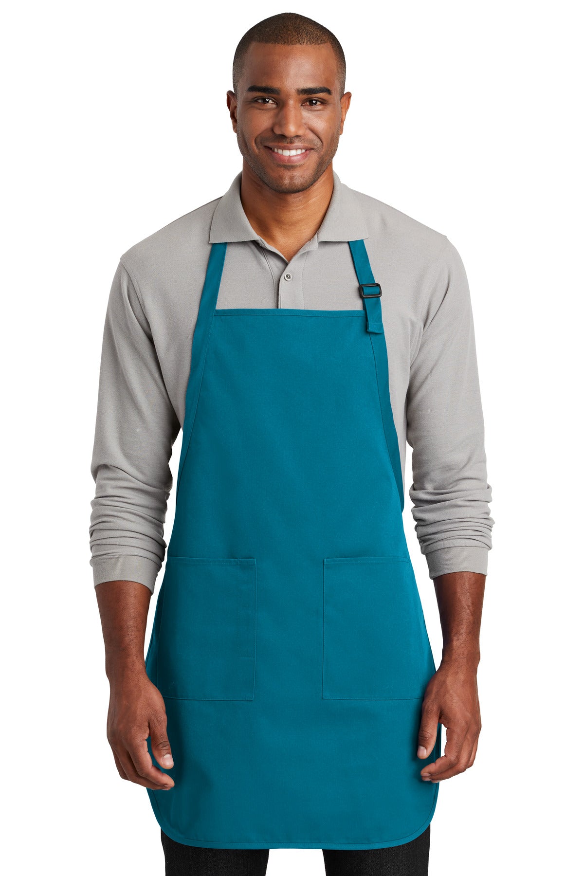 Port Authority Full-Length Two-Pocket Bib Apron. A600 Unisex Accessories Aprons
