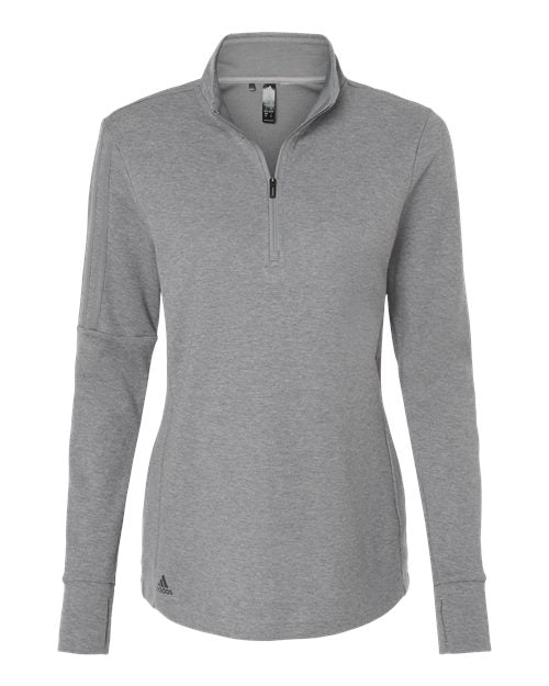 Adidas Women's 3-Stripes Quarter-Zip Sweater Womens Apparel Sweatshirts & Fleece